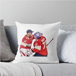 Spencer Knight Sergei Bobrovsky Throw Pillow