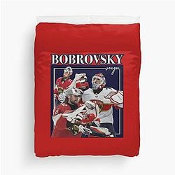 Sergei Bobrovsky Retro Design Duvet Cover