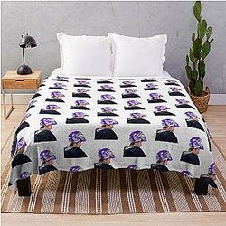 Sergei Bobrovsky Hockey Fights Cancer Throw Blanket