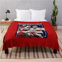 Sergei Bobrovsky Retro Throw Blanket