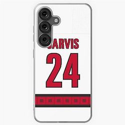 Carolina Hurricanes Seth Jarvis Away Jersey Back Case for Samsung Galaxy