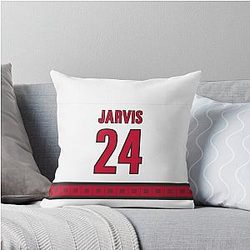 Carolina Hurricanes Seth Jarvis Away Jersey Throw Pillow Phone Case