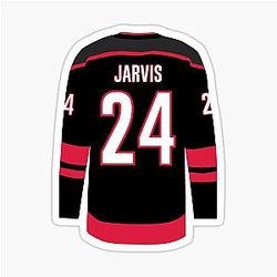 Seth Jarvis Hurricanes Jersey Sticker