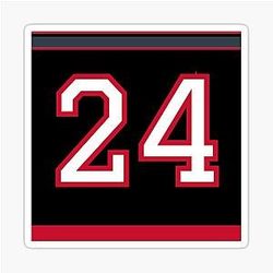 2024 Seth Jarvis Home Jersey Sticker