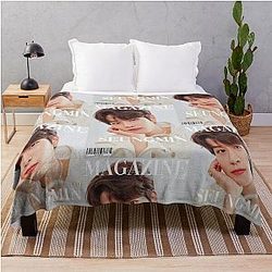 Stray Kids Seungmin Magazine Cover Throw Blanket