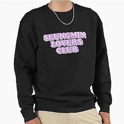 Seungmin Love Club Retro Aesthetic Typography Pullover Sweatshirt