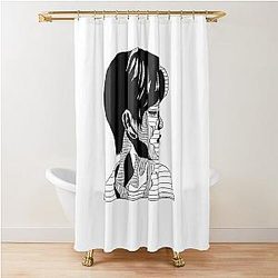 Seungmin Line-Shaded Shower Curtain