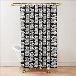 Kim Seungmin Stray Kids Seungmin Korean Kpop Monochrome Stripe Design Shower Curtain