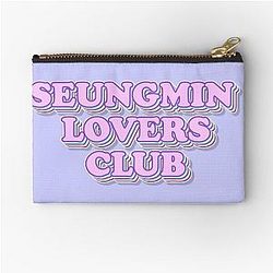 Seungmin Lovers Club Retro Aesthetic Typography Design Pouch