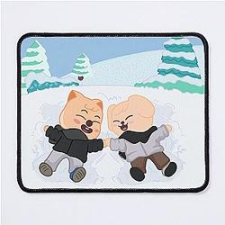 STRAY KIDS Seungmin and Han Snow Angles Mouse Pad