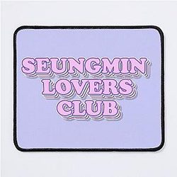 Seungmin Lovers Club Retro Aesthetic Typography Design Mousepad