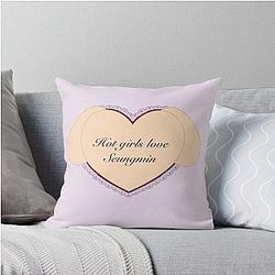 Hot Girls Love Seungmin Stray Kids Fanart Throw Pillow