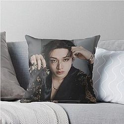 Bang Chan Stray Kids Japan Seasons Greetings 2026 Teaser Image dominATE tour kpop Lee Know Hyunjin Changbin Felix Han Seungmin Throw Pillow