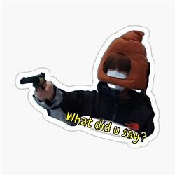 Seungmin "poop" Gun Sticker