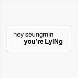 Hey Seungmin, you're lying - Hwang Hyunjin Sticker