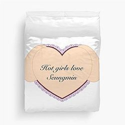 Hot Girls Love Seungmin Stray Kids Fanart Duvet Cover