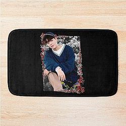 Kim Seungmin Stray Kids Korean Kpop Floral Design Bath Mat