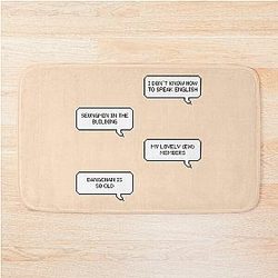 Seungmin Text Bath Mat