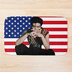 Kim Seungmin American Flag Bath Mat