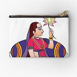 Lord's Gopika Sevika in Indian mythology Zipper Pouch