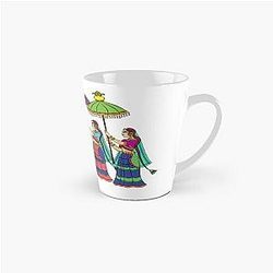 Gopika or Sevika, Lord's servant drawn in Indian art form Kalamkari Tall Mug