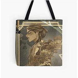 Game of Playing cards Jack of Clubs Sevika and Isha All Over Print Tote Bag