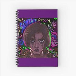 Graffitied Spiral Notebook