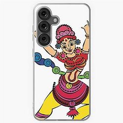 Lord's Gopika or lady servants have drawn in Indian folk art Kalamkari style Samsung Galaxy Soft Case