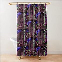 Graffitied Shower Curtain