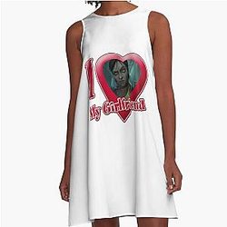 I love my girlfriend - Sevika A-Line Dress