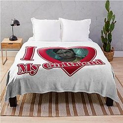 I love my girlfriend Sevika Arcane Throw Blanket