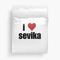 I Love Sevika Duvet Cover
