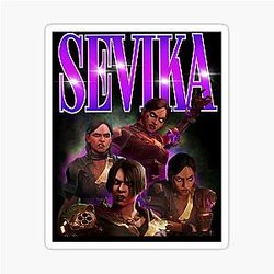Sevika 90s T-shirt Sticker