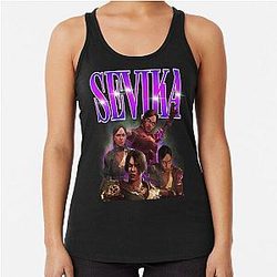 Sevika arcane character 90s Racerback Tank Top