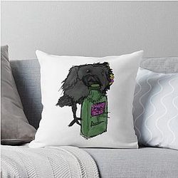 Sevika as a Crow Throw Pillow