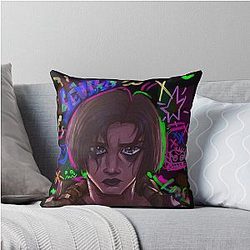 Graffitied Throw Pillow