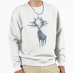 Deer Shadow and Bone 2 Pullover Sweatshirt