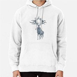 Deer Shadow and Bone 2 Pullover Hoodie