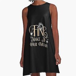 Gift Shadow And Book Idol A-Line Dress