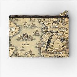 Colored Grishaverse Map Zipper Pouch