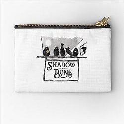 The Crow's Shadow and Bone Zipper Pouch