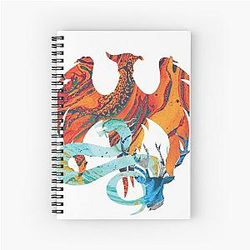 Shadow Bone Spiral Notebook