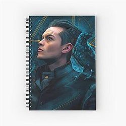 Kaz Brekker Shadow and Bone Spiral Notebook