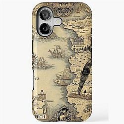 Colored Grishaverse Map for iPhone Tough Case