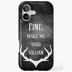 Fine make me your villain - Shadow Bone iPhone Tough Case
