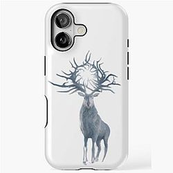 Deer Shadow and Bone iPhone Tough Case