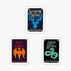 Shadow and Bone. Book Cover Stickers
