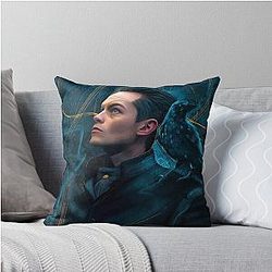Kaz Brekker Shadow Bone Throw Pillow