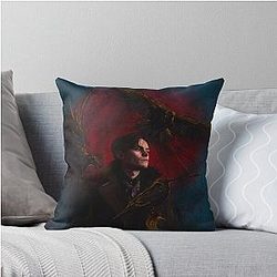 Kaz Brekker Shadow Bone Throw Pillow