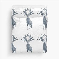 deer shadow and bone Duvet Cover
